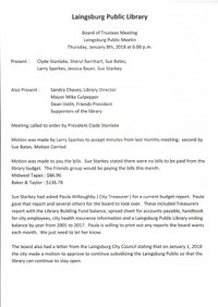 January 2018 Board Meeting Minutes page 1