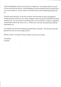 January 2018 Board Meeting Minutes Work Session page 2